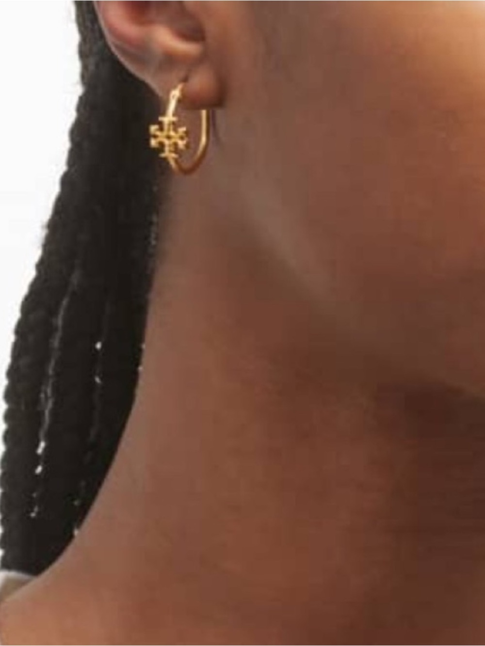 NWOT Tory Burch Small Eleanor Hoop Earring